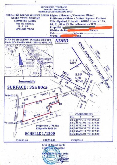 6 lots collés avec 3 tampons proche hotel 30 aout
