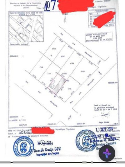 démi lot avec titre foncier à 50m du goudron