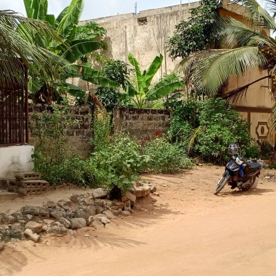 3/4 de lot cloturé avec titre foncier global  à 300m du goudron