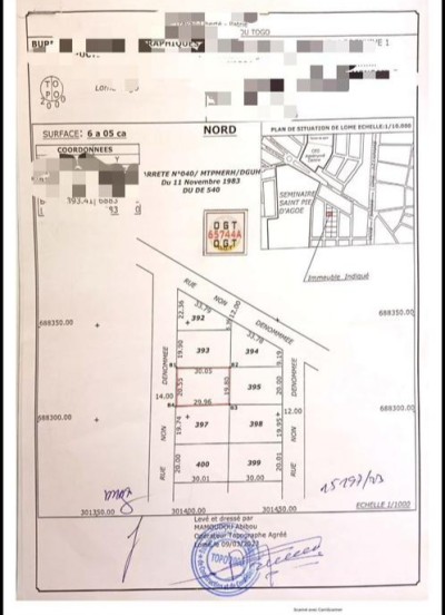démi lot avec titre foncier à 200m du goudron