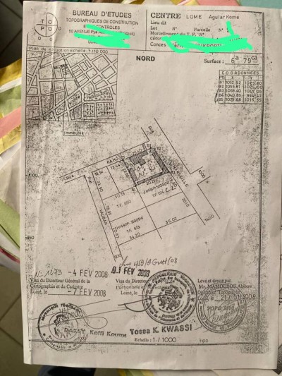 1 lot avec 3 tampons  bati d'anciennes constructions à raser