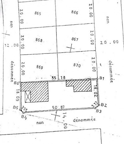 2 lots collés cloturés avec titre foncier à 30m du goudron n2