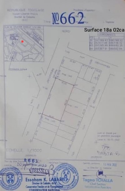 3 lots collés cloturés avec titre foncier à 200m du goudron rn5