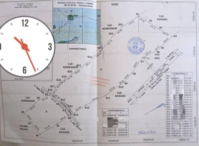 50 hectares avec plan otr à 8km du goudron lomé-kpalimé