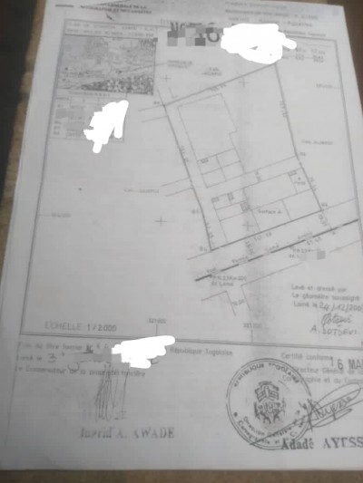 20 lots collés avec titre foncier à 250m du goudron