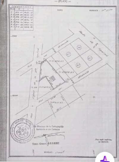 1 lot 3/4 avec titre foncier à 60m du goudron