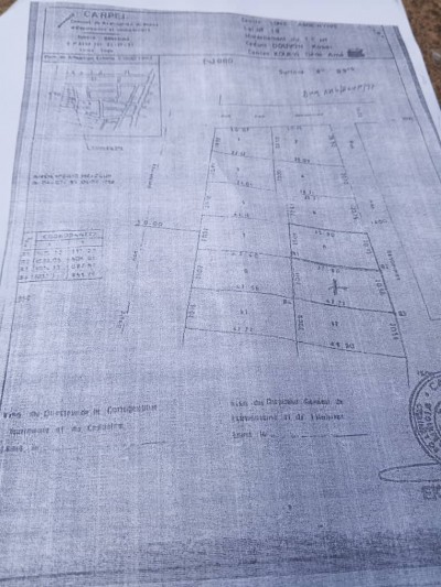 1 lot 1/4 cloturé avec certificat administratif