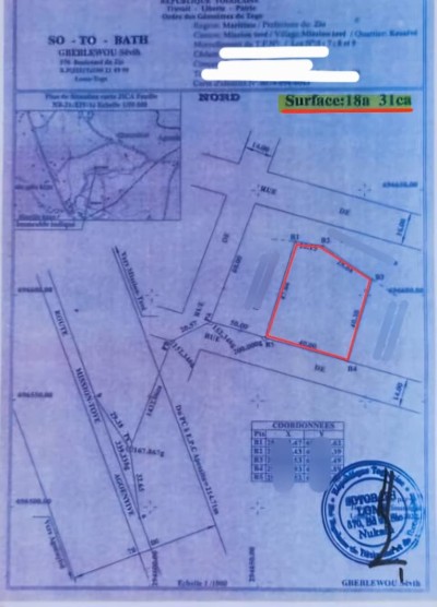 3 lots collés avec tampon otr à 1km de la grande voie