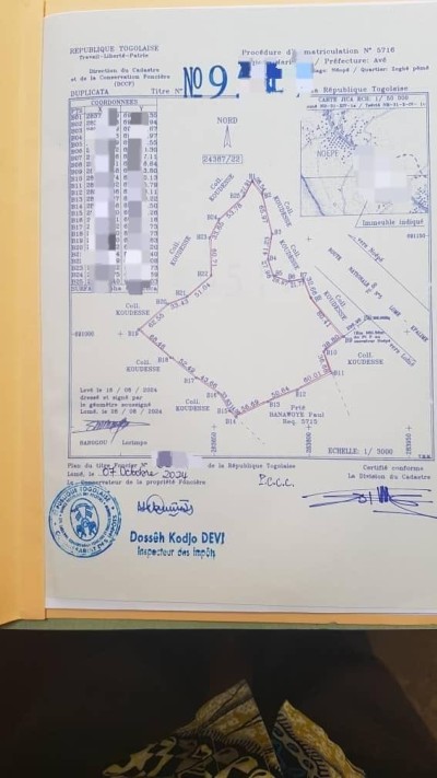 50 lots collés avec titre foncier à 200m du goudron