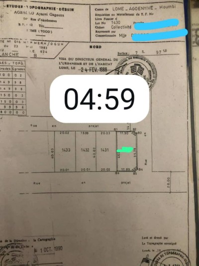 1 lot avec titre foncier proche 14 villas