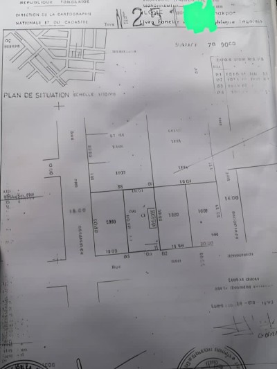 1 lot 1/4 avec titre foncier à 100m du goudron