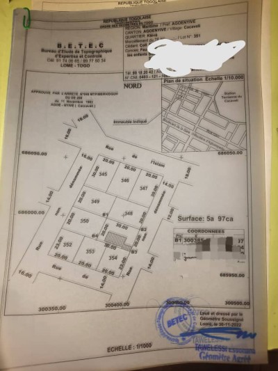 1 lot cloturé avec tampon otr + une ancienne villa à raser