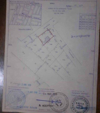 1 lot cloturé avec titre foncier + vieille villa 4 chambres