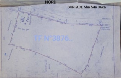 5 hectares collés avec titre foncier à 200m du goudron
