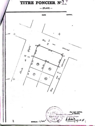 3 lots collés avec titre foncier au bord de 2 goudrons