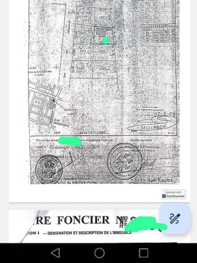1 lot cloturé avec titre foncier + vieille maison à raser