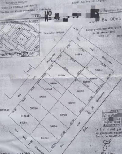 1 lot 1/3 avec titre foncier ...