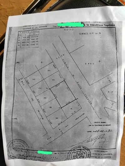 2 lots collés avec titre foncier à 80m du goudron