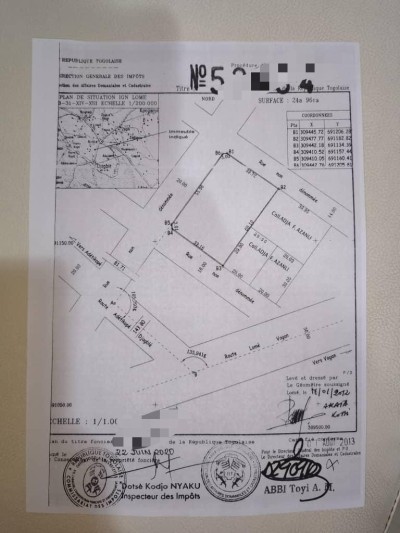 2 lots cloturés avec titre foncier