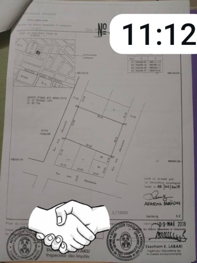 2 lots cloturés avec titre foncier