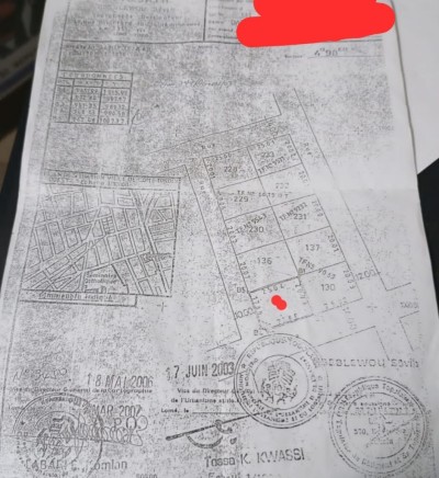 démi lot cloturé avec titre foncier
