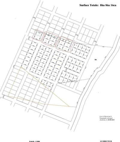 30 lots collés avec plan visé à 15km du goudron