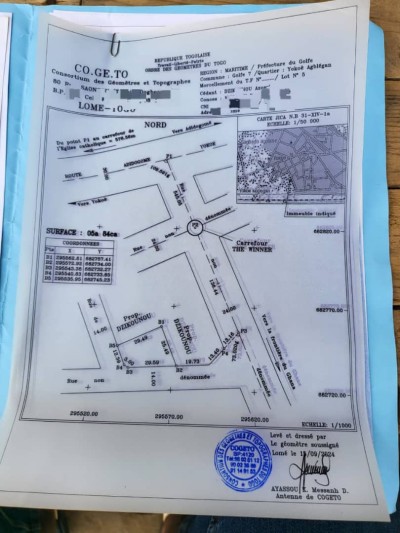 1 lot avec titre foncier