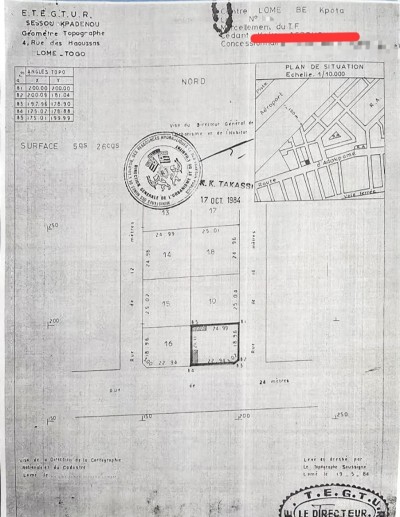 1 lot avec plan visé au bord du boulevard de l'oti