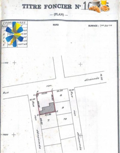 1 lot 1/4 avec titre foncier à 100m du goudron
