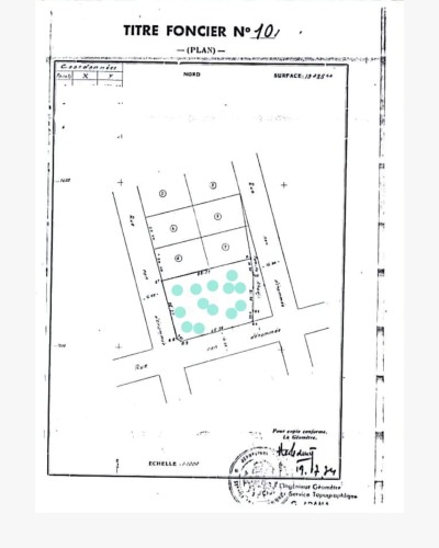 3 lots 1/4 collés avec titre foncier