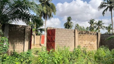 2 lots collés avec titre foncier à 500m du goudron