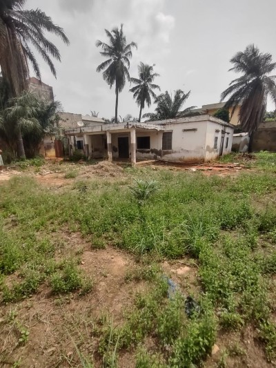 1 lot cloturé avec titre foncier ... bati d'une vieille maison à raser