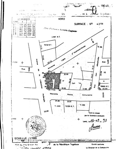 immeuble commercial sur 1 lot avec titre foncier r+2